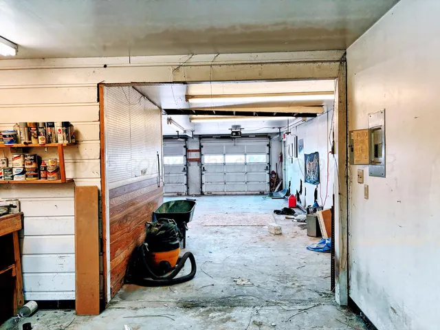 a view of storage and utility room