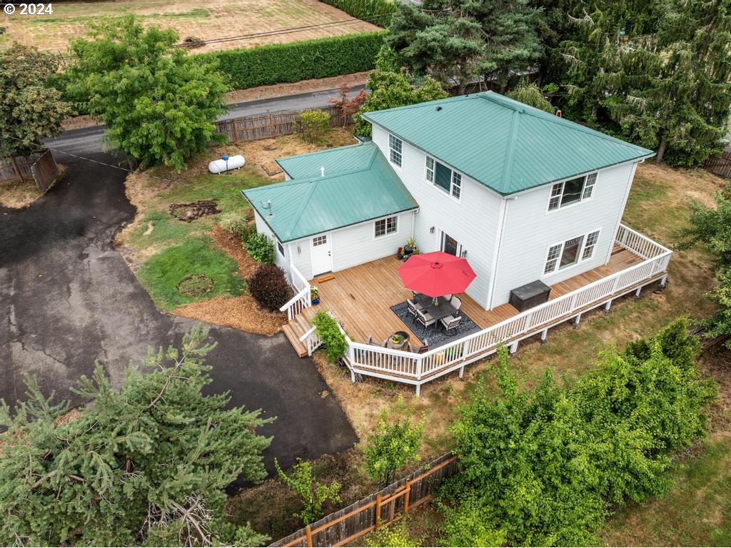 17762 South Redland Road Oregon City, OR 97045 - Photo 32 of 37 an aerial view of a house with a yard