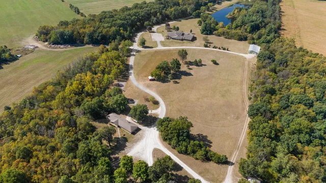a view of an outdoor space and swimming pool