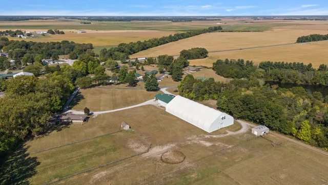 a view of a room with racks