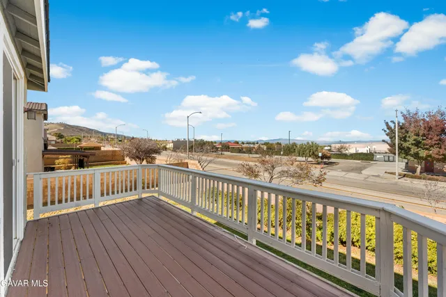a view of city from a balcony