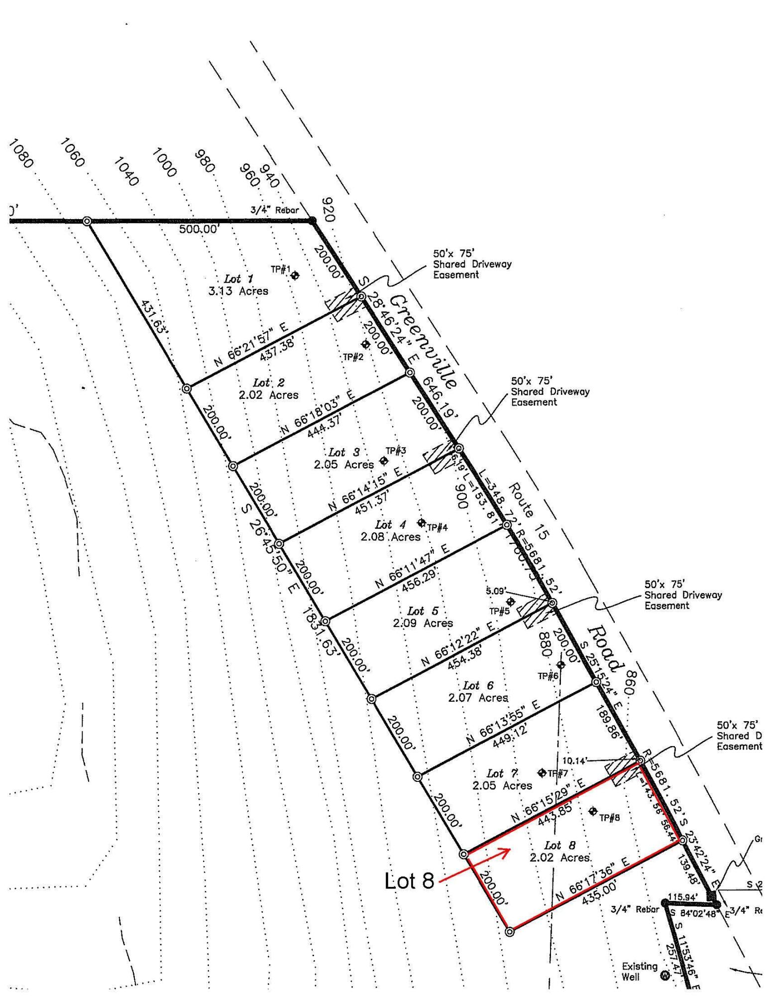 L8 Greenville Road Monson, ME 04464 - Photo 4 of 7 survey showing lot 8