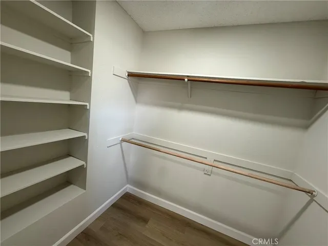 a view of a lake with a garden