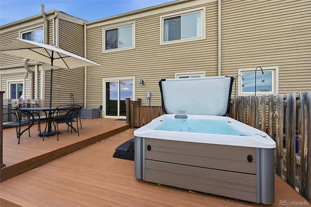 a outdoor space with furniture