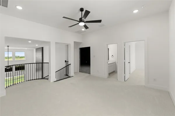 a view of an empty room