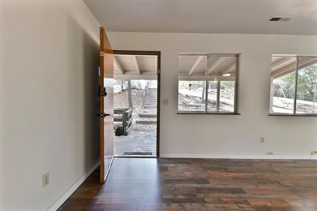 wooden floor in an empty room