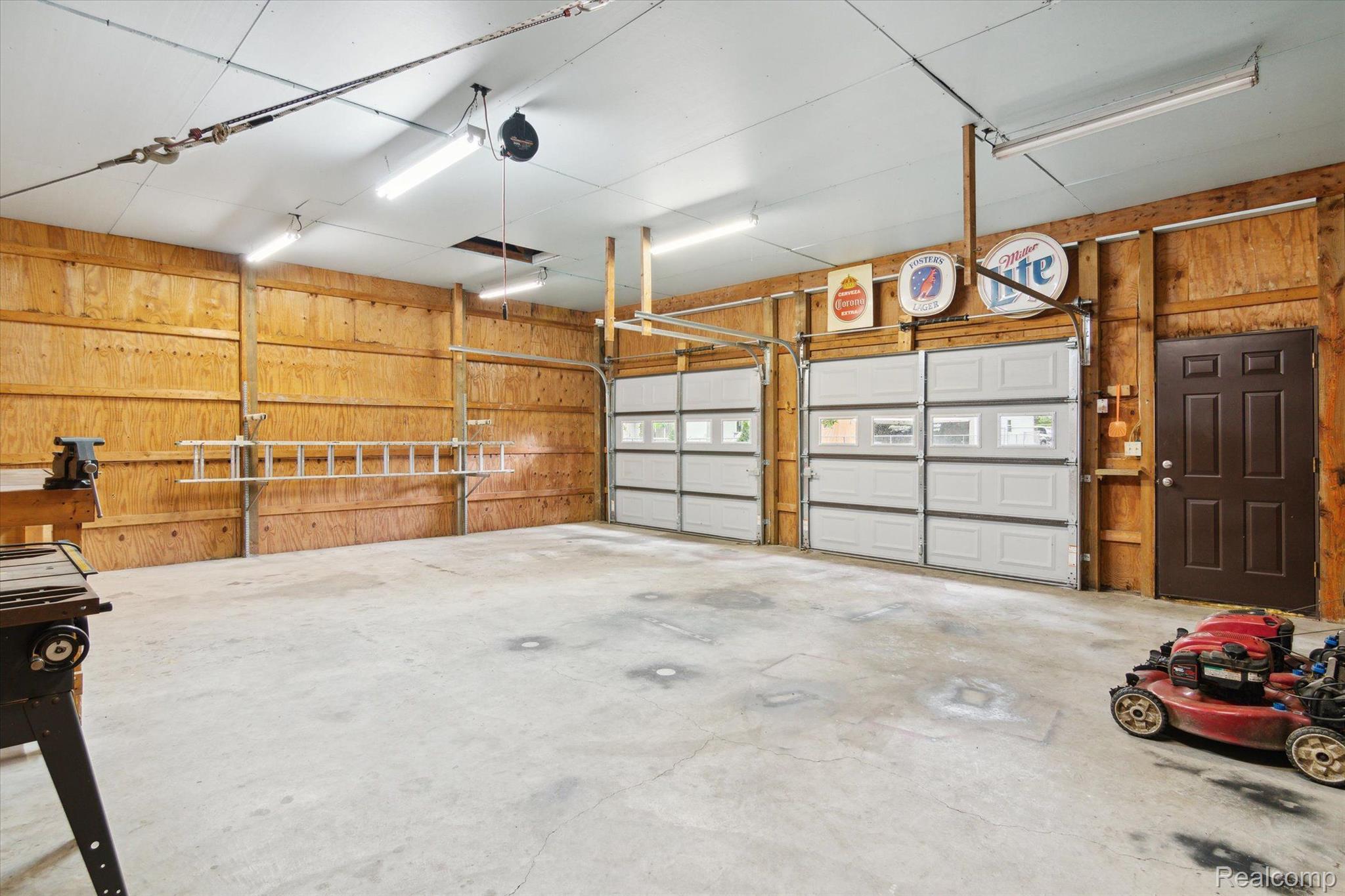 4384 Regency Road Swartz Creek, MI 48473 - Photo 28 of 47 Pole Barn Interior with dual doors, Cement Floor