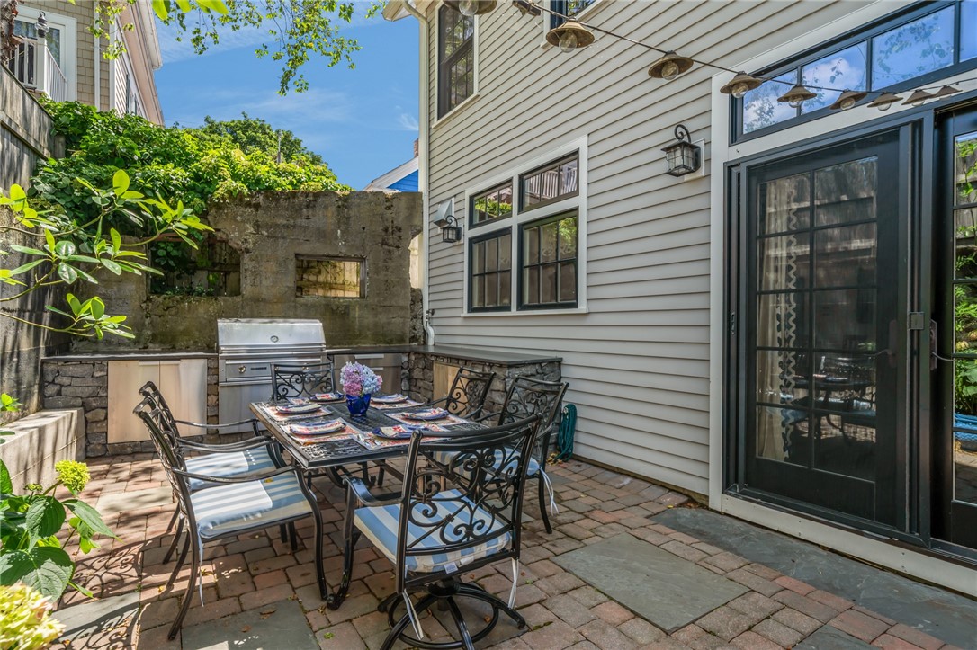 352 Spring Street Newport, RI 02840 - Photo 44 of 50 Private Patio and outdoor kitchen - The Barn