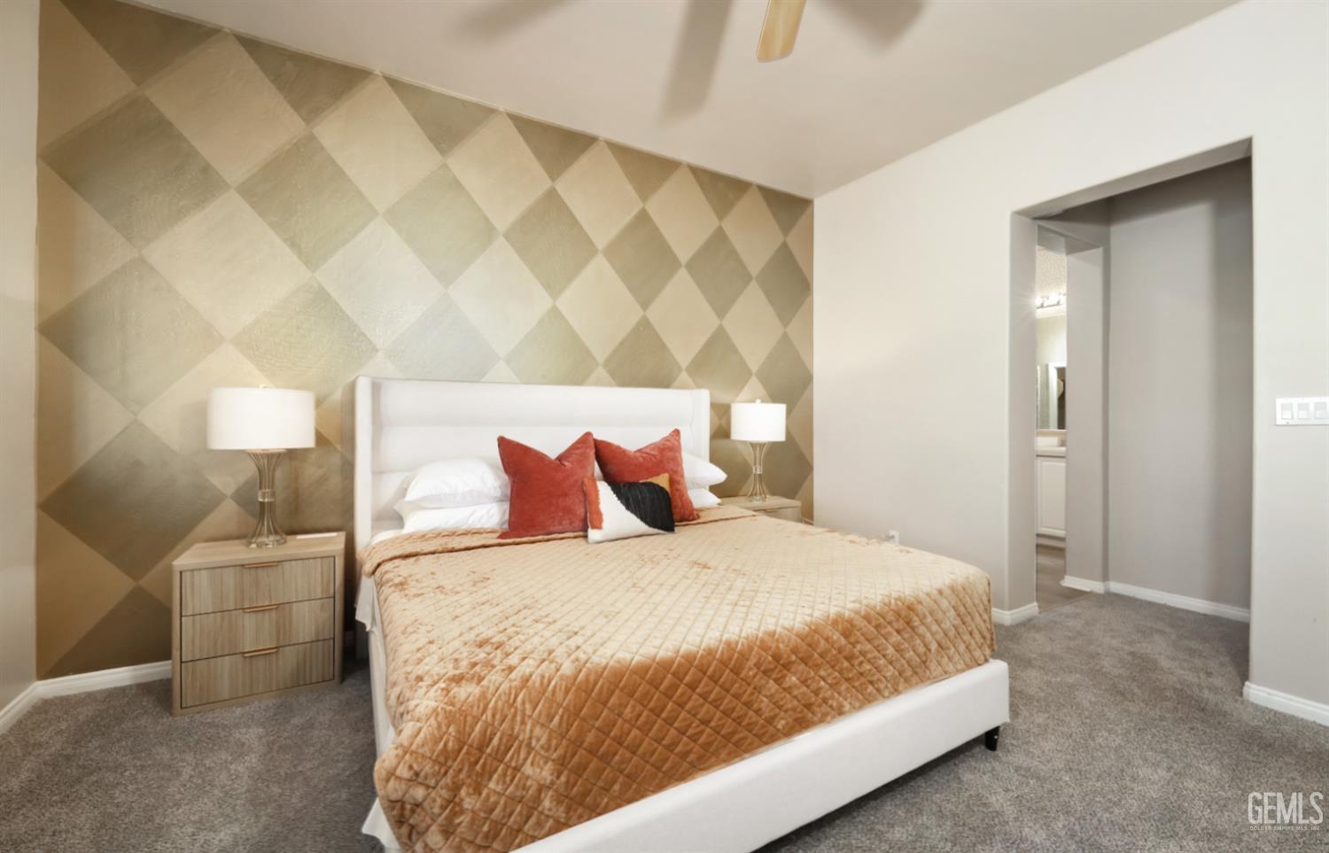 Undisclosed Address Bakersfield, CA 93312 - Photo 31 of 44 a bedroom with a bed and a mirror