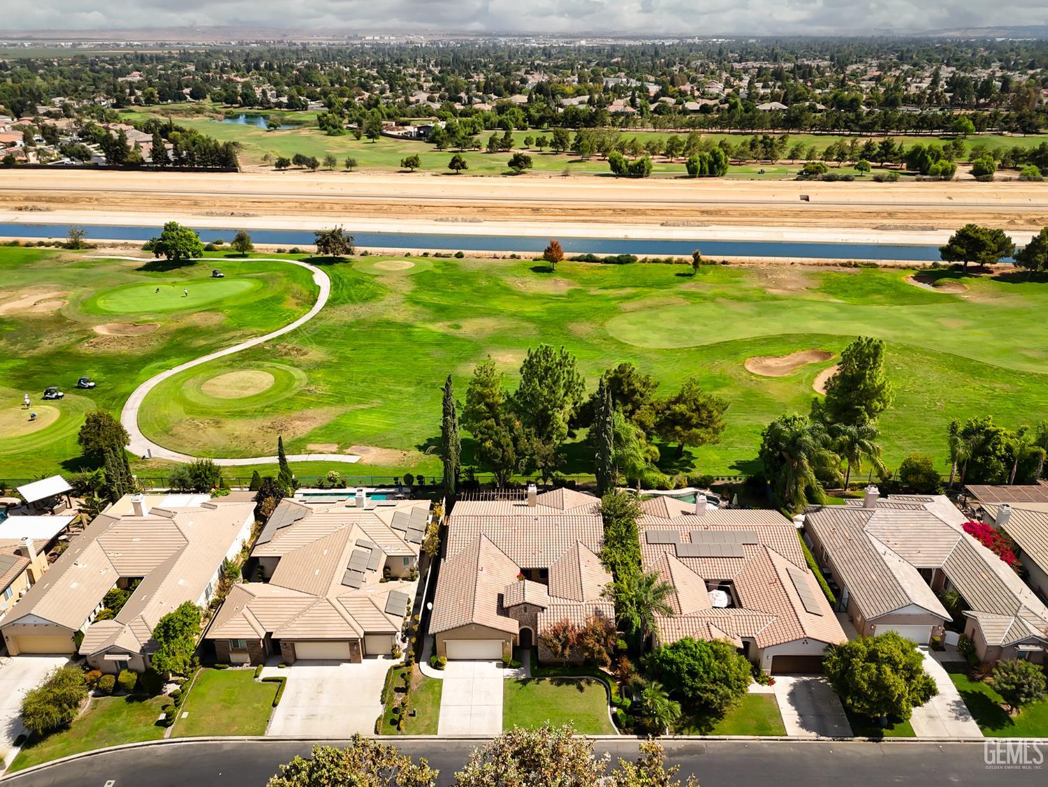 Undisclosed Address Bakersfield, CA 93312 - Photo 38 of 44 an aerial view of a house with a ocean view