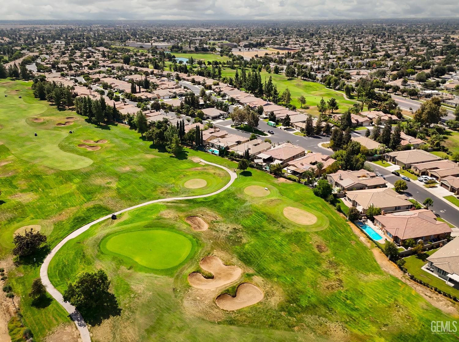 Undisclosed Address Bakersfield, CA 93312 - Photo 41 of 44 an aerial view of a residential houses with outdoor space