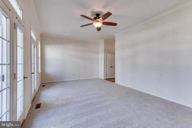 a view of an empty room