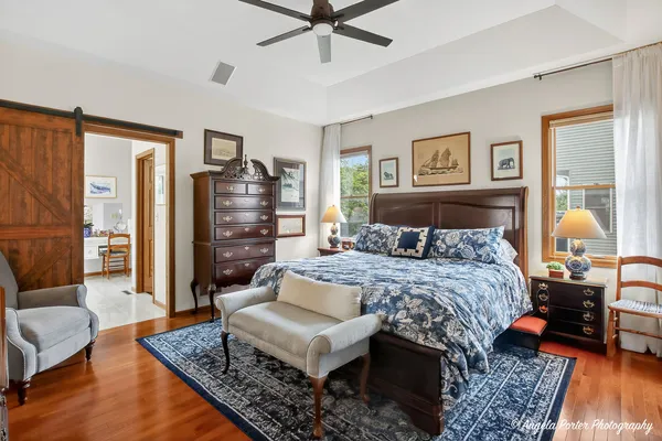 a bathroom with a sink vanity and a mirror