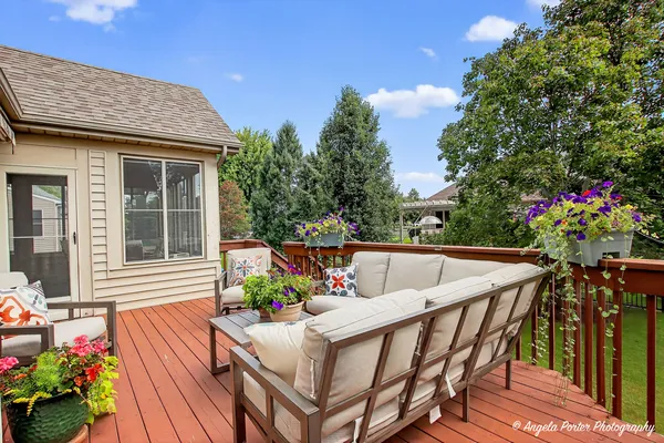 a view of a volley ball court