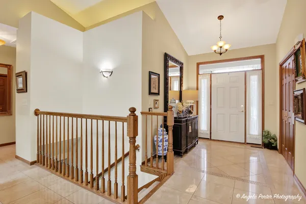 a living room with furniture and a couch