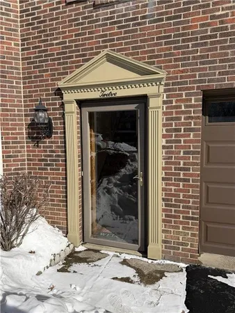 a view of a door with a door