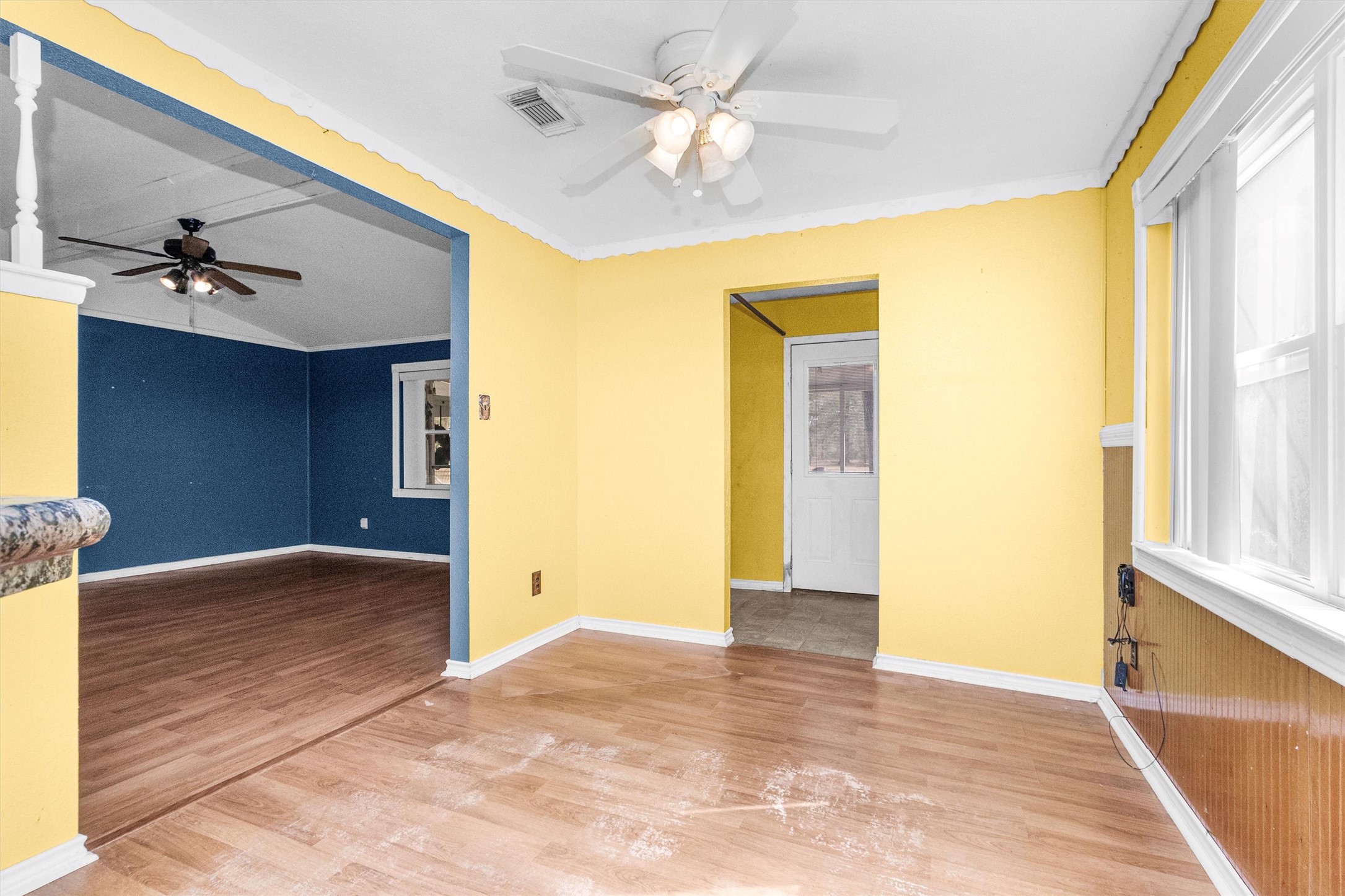 10067 White Rock Road Conroe, TX 77306 - Photo 15 of 46 a view of hallway with a window and wooden floor