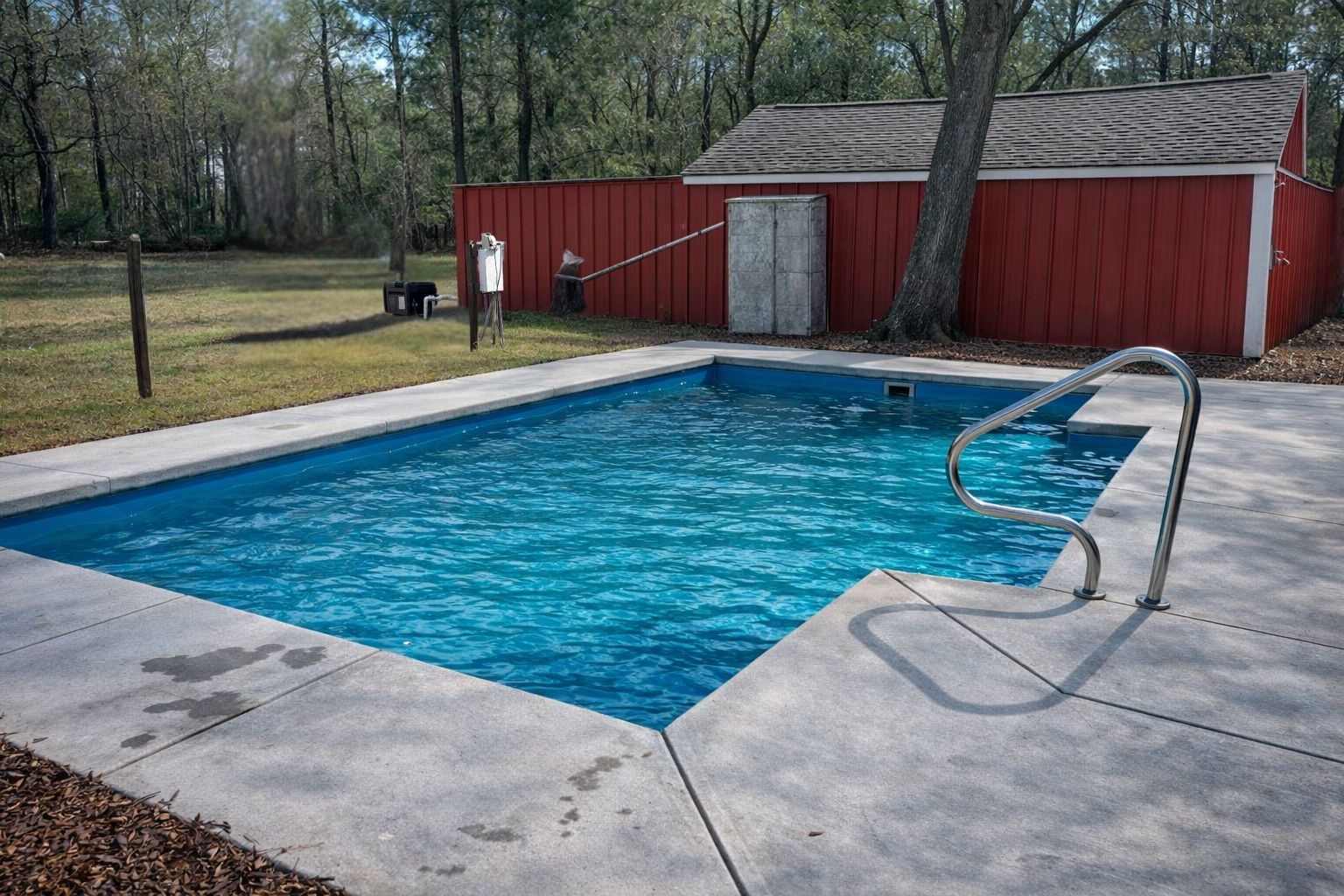10067 White Rock Road Conroe, TX 77306 - Photo 37 of 46 a view of backyard with wooden fence