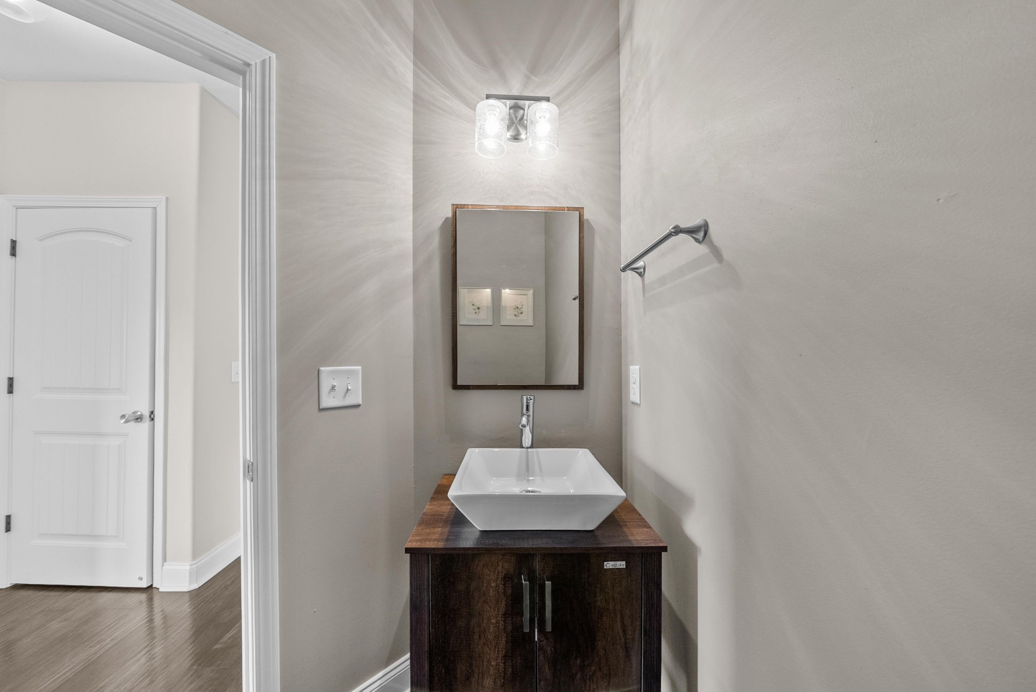 1197 Ewing Way Clarksville, TN 37043 - Photo 19 of 45 a bathroom with a sink and a mirror