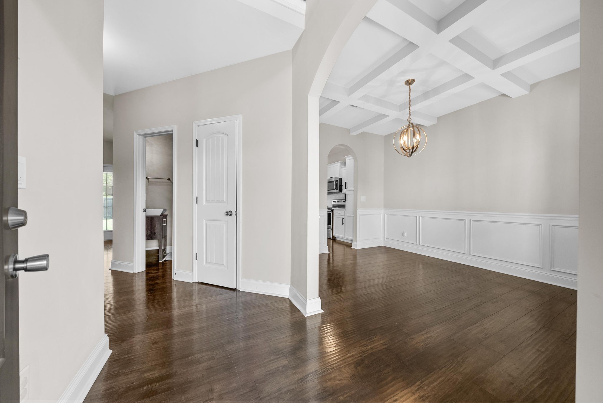 1197 Ewing Way Clarksville, TN 37043 - Photo 6 of 45 an empty room with wooden floor and ceiling fan