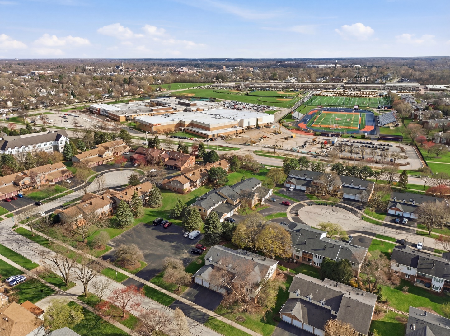 622 Zaininger Avenue, Unit A Naperville, IL 60563 - Photo 28 of 30 an aerial view of residential houses with outdoor space