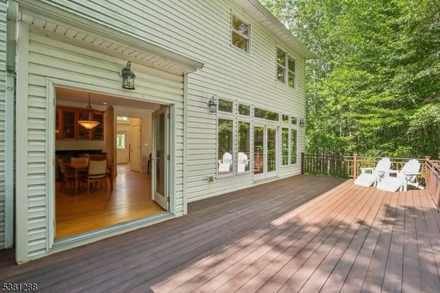 a porch with seating space and yard