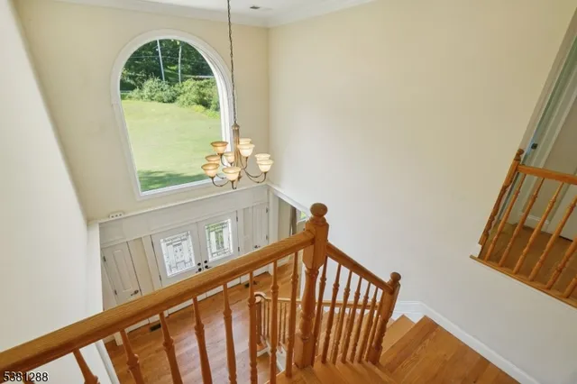 a view of an entryway with a door