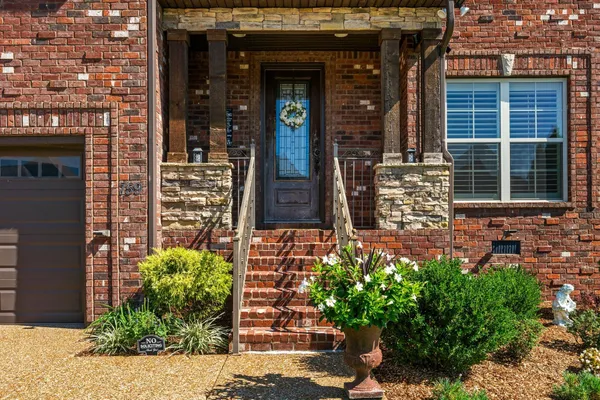 a front view of a house