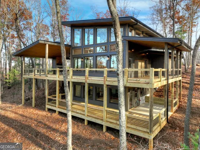 a view of a house with a porch