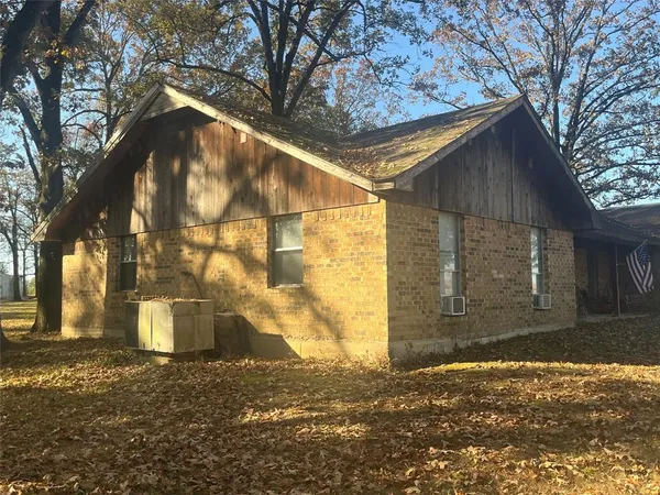 a backyard of a house