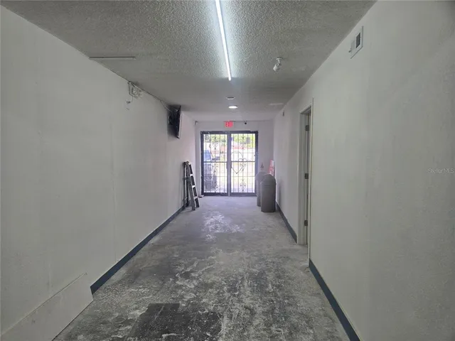 a view of hallway with window