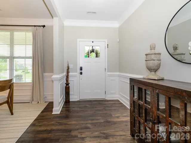 a view of livingroom with furniture and wooden floor