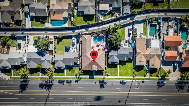 an outdoor space with a street