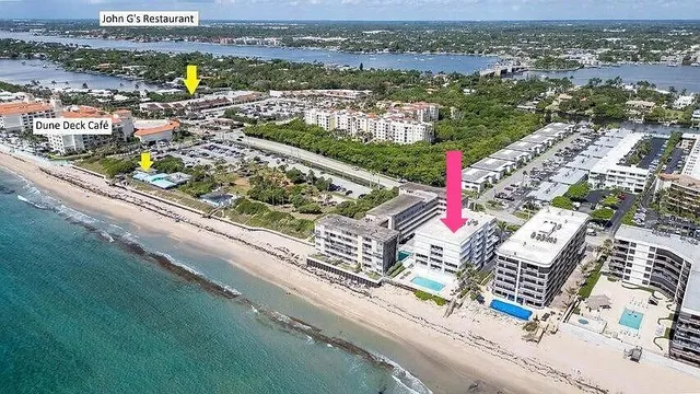 a view of city and ocean