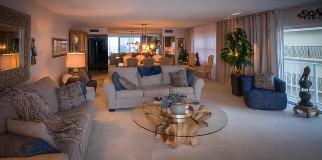 a view of an ocean and beach