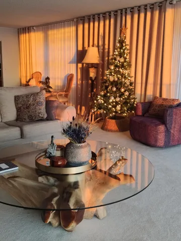 a view of a lake with a beach