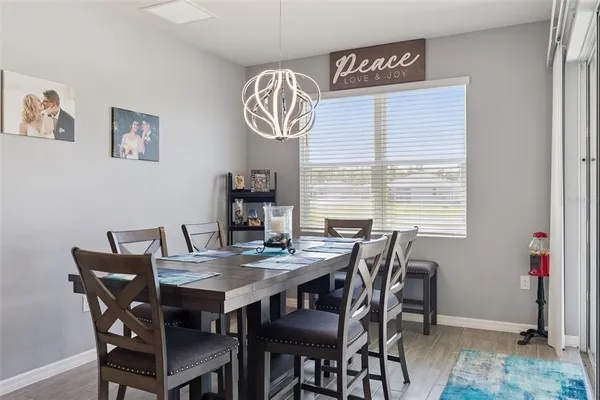 a view of a dining room and livingroom