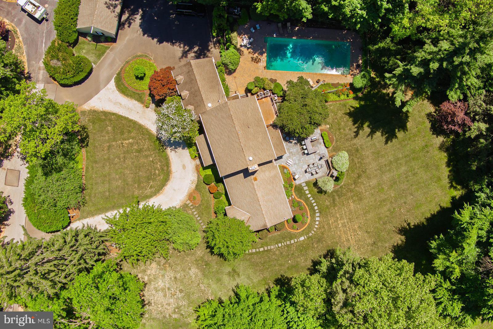 1700 Old Welsh Road Huntingdon Valley, PA 19006 - Photo 96 of 105 an aerial view of a swimming pool
