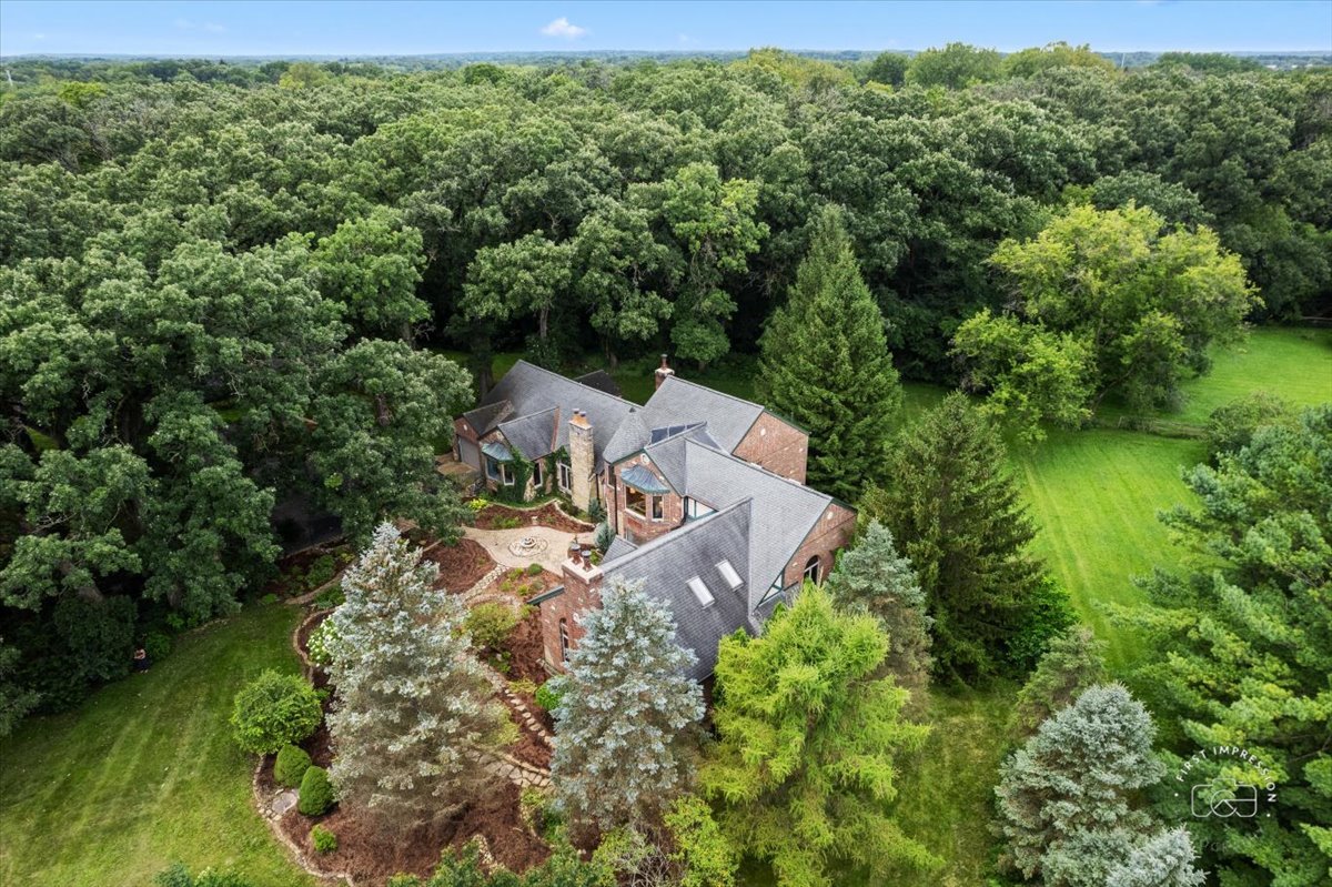 27158 West Cuba Road Barrington, IL 60010 - Photo 49 of 51 an aerial view of a house with a yard