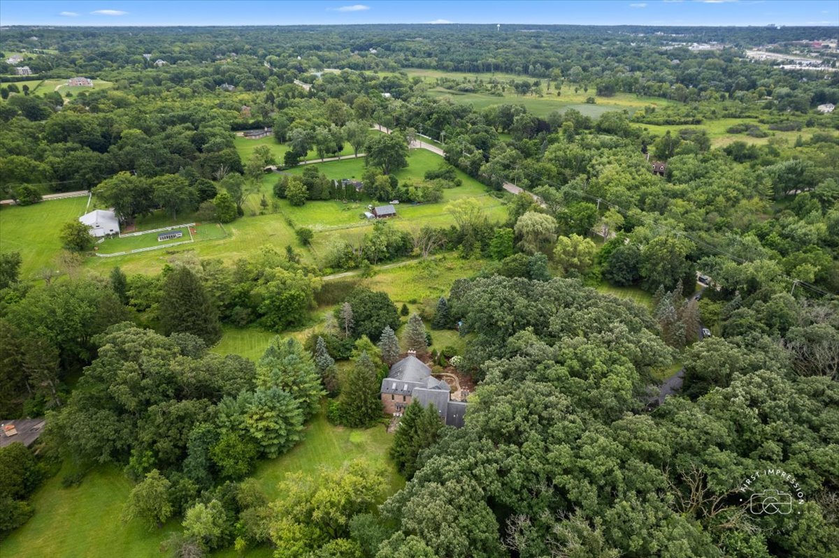27158 West Cuba Road Barrington, IL 60010 - Photo 51 of 51 an aerial view of residential houses with outdoor space and trees