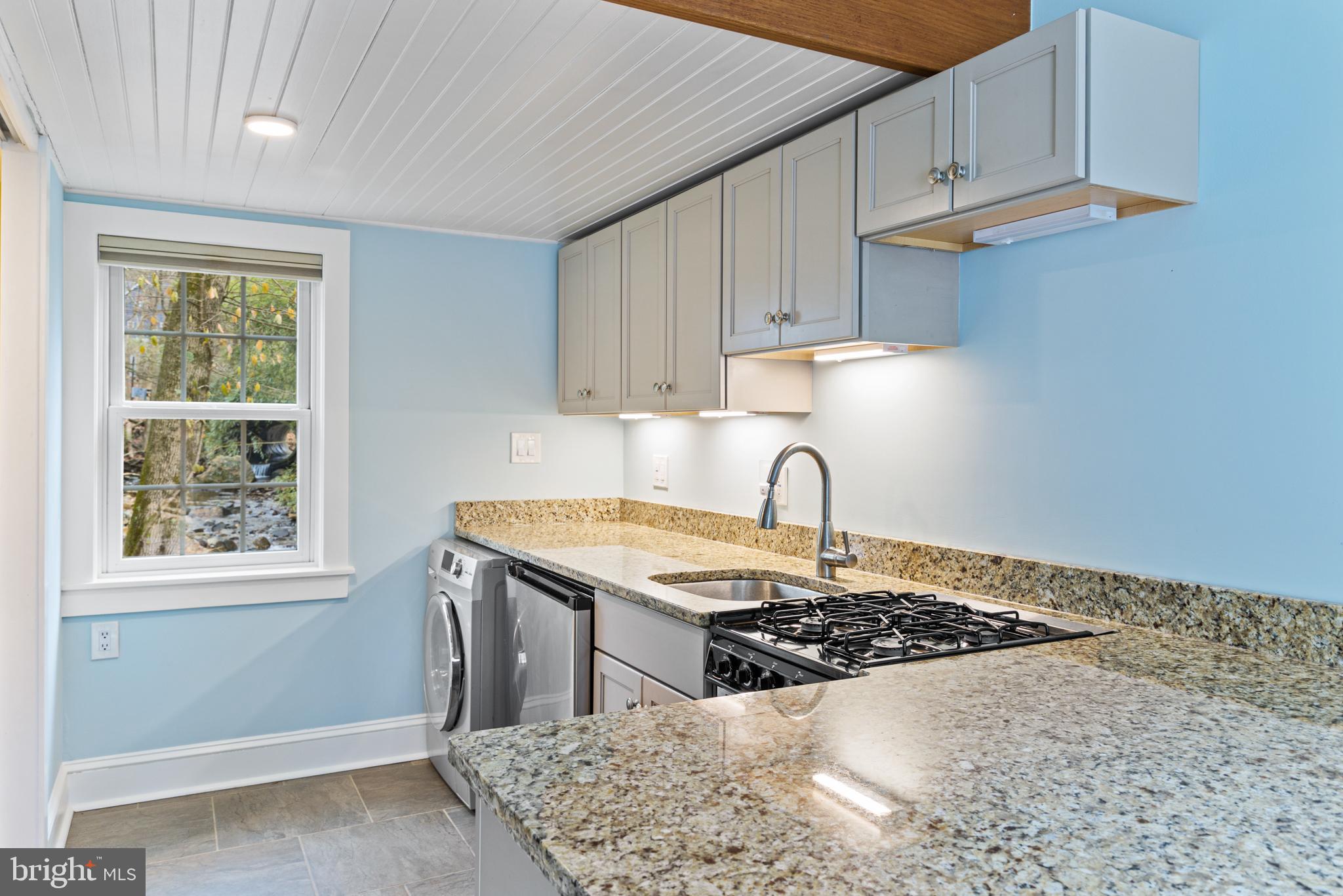 4276 State Road Phoenixville, PA 19460 - Photo 50 of 56 Guest cottage kitchen with amazing stream view