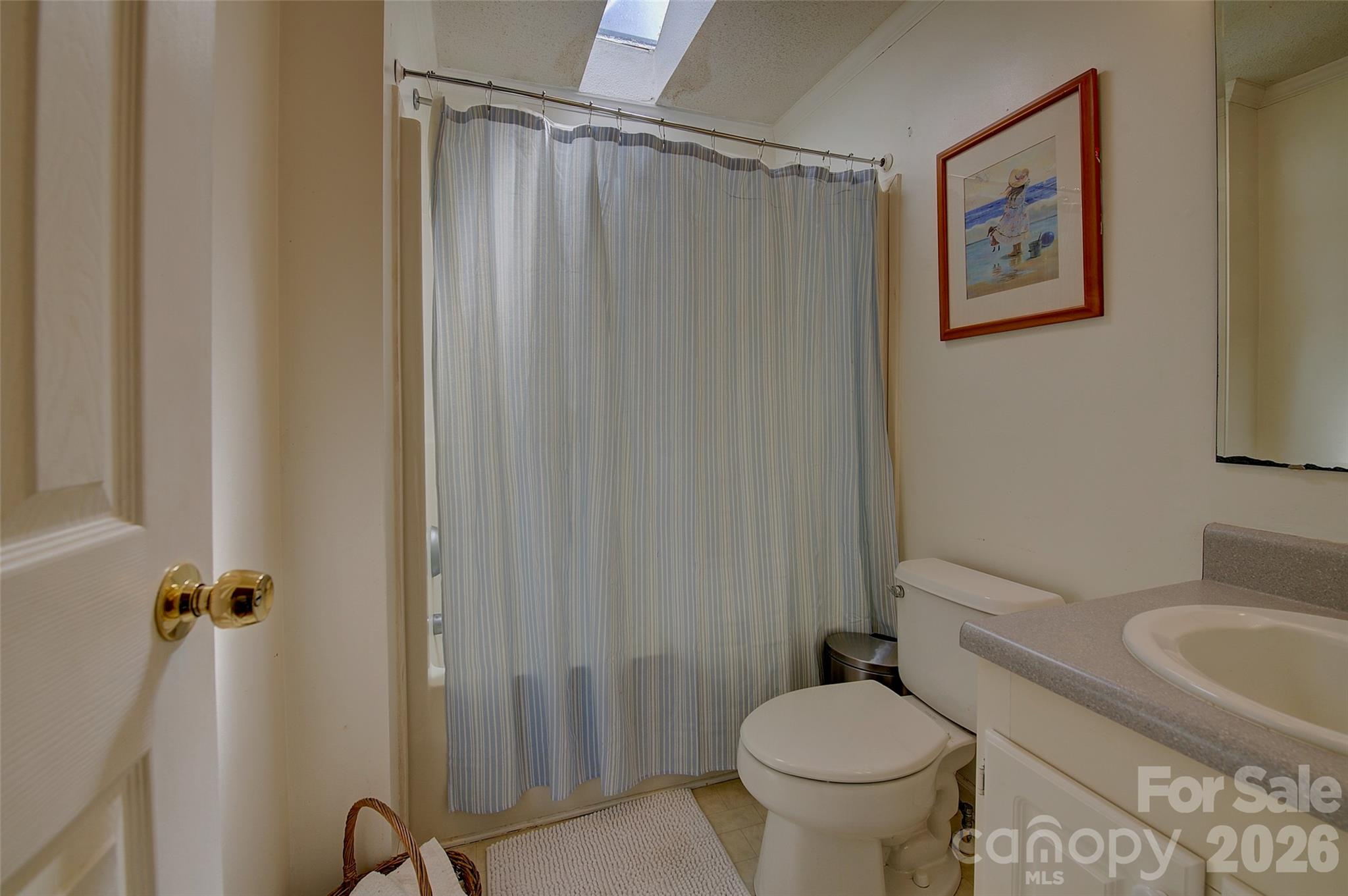 3 Altapass Trail Spruce Pine, NC 28777 - Photo 26 of 43 a white toilet sitting next to a bathroom sink and a shower