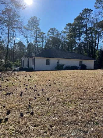 a view of wooden fence