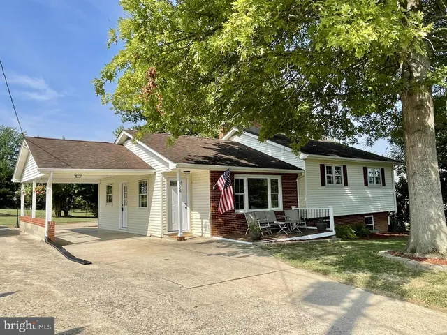a view of a house with a patio