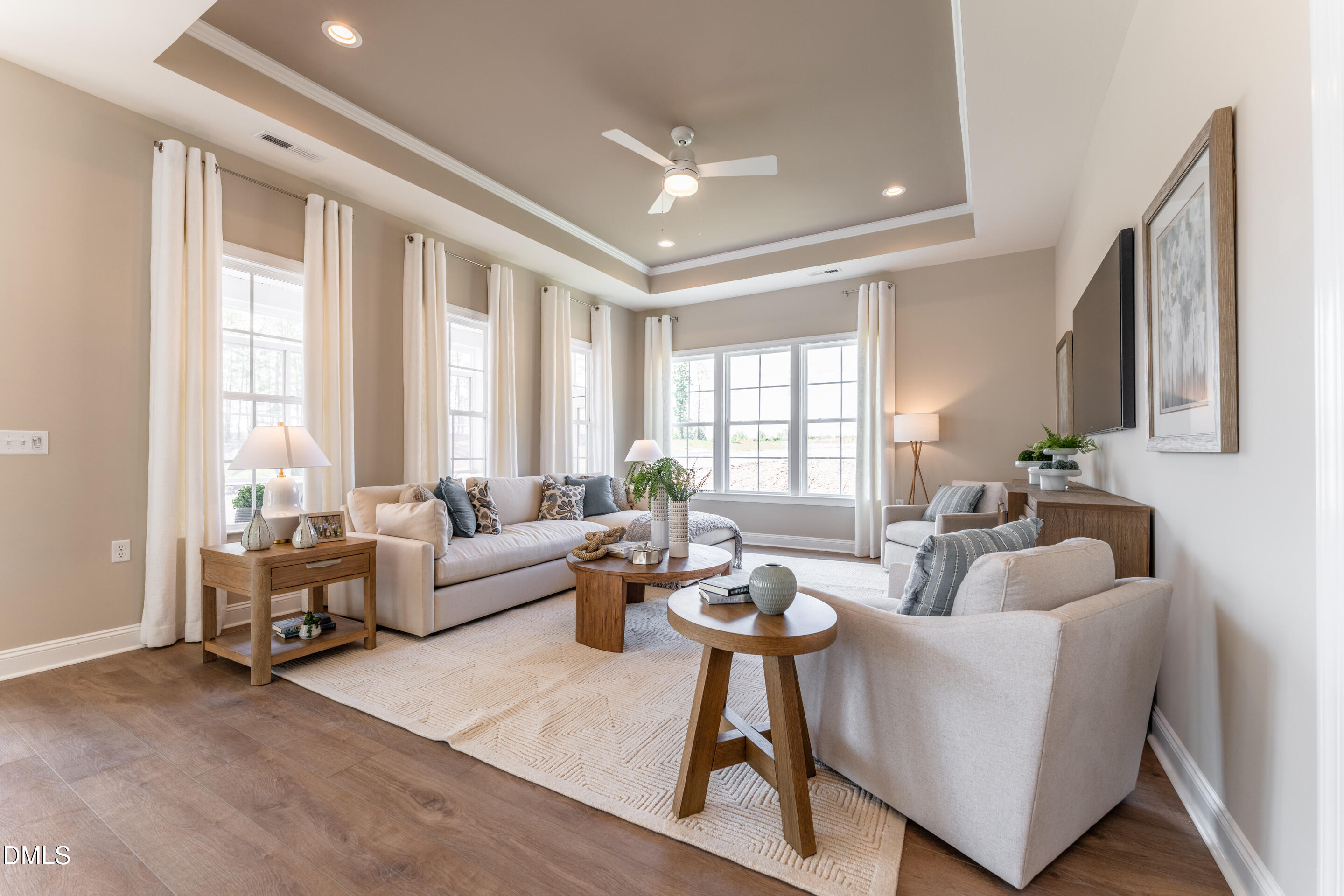 331 Oak Meadow Lane Angier, NC 27501 - Photo 13 of 32 a living room with furniture and a large window