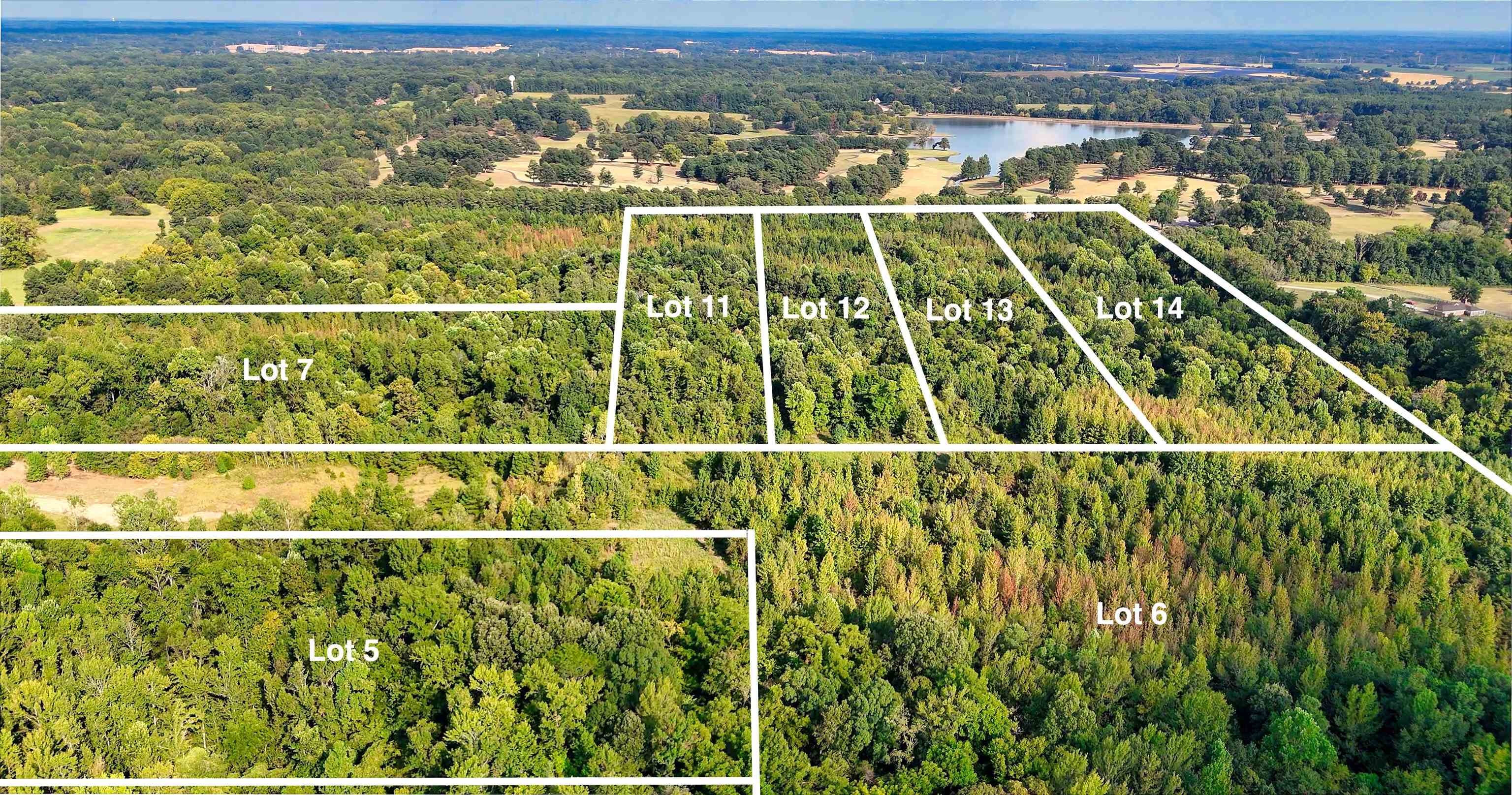 0 Bethuel Road, Unit LOT 7 Millington, TN 38053 - Photo 2 of 16 Aerial overview of property's location featuring a large body of water and property boundaries highlighted