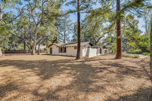 1 Edge Road Atherton, CA 94027 - Photo 30 of 33 a view of a yard with large trees