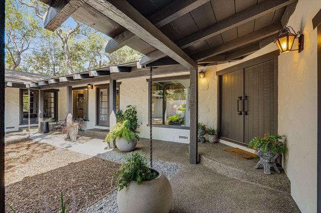 1 Edge Road Atherton, CA 94027 - Photo 6 of 33 a view of a porch with seating space
