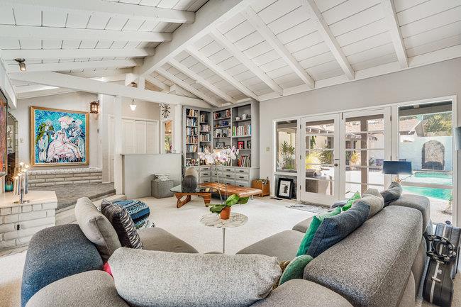 1 Edge Road Atherton, CA 94027 - Photo 9 of 33 a living room with furniture and a large window