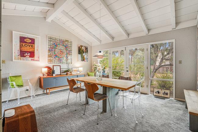 1 Edge Road Atherton, CA 94027 - Photo 10 of 33 a view of a dining room with furniture window and outside view